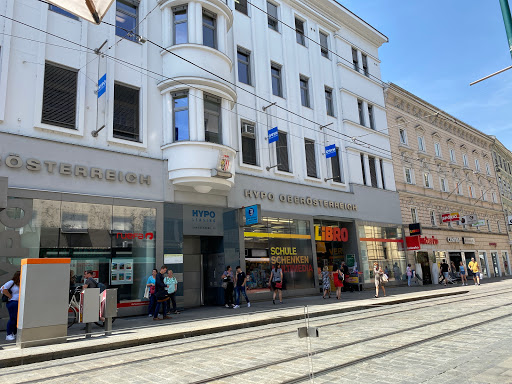 Bank and atm Hypo Oberösterreich