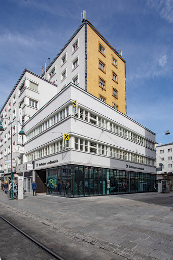 Bank and atm Raiffeisenlandesbank Oberösterreich