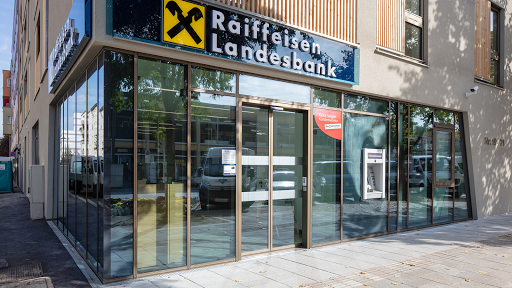 Bank and atm Raiffeisenlandesbank Oberösterreich